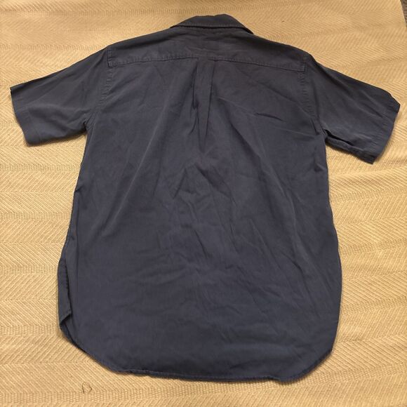 Buck Mason Shirt Mens Medium Blue Classic Fit Short Sleeve Collared Button Down - Picture 7 of 9